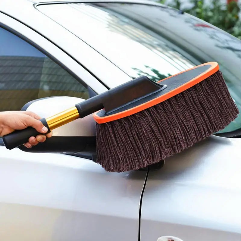 Car Wash Brush Retractable Handle Duster Tools Truck Wash Brush For Exterior Washing Cleaning Trucks SUV RV Vehicles Indoor