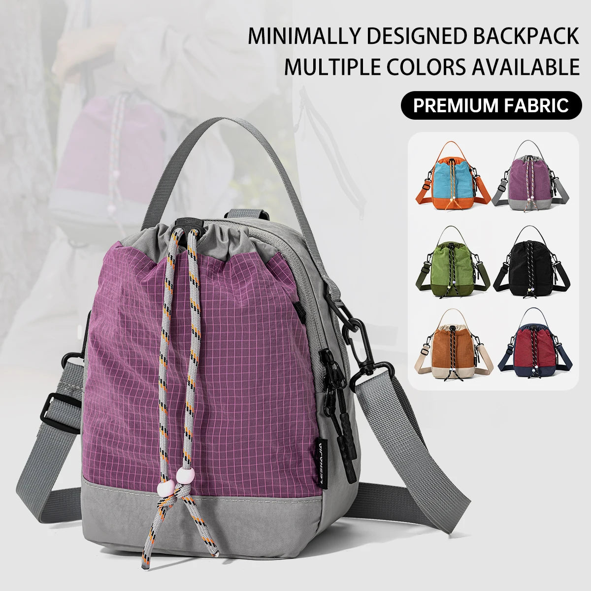 Multifunctional Camping Backpack, Women's Cross-Body Bag, Outdoor Sports Cycling Water Bottle Bag, Lightweight Mobile Phone Bag, Lightweight for Commuting