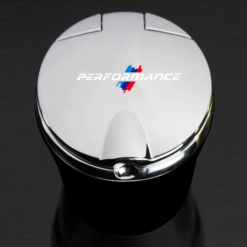 Car Ashtray with LED Light Car Smokeless Cup Holder For BMW M Emblem E46 E36 E34 F10 E90 F30 E60 F30 E53 E30 E92 E87
