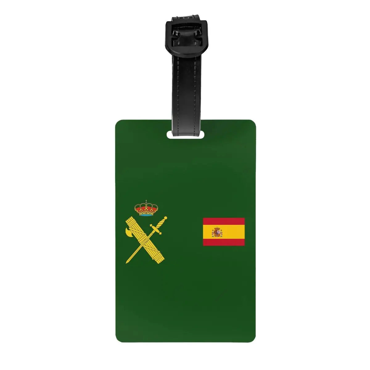 Spain Flag Plus Emblem Civil Guard Luggage Tags Suitcase Accessories Travel Baggage Boarding Tag Label Holder ID Name Address