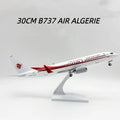 30cm plane b737 air ALGERIE Model airplanes resin Die-cast Toy planes with Wheel Stand for boys Christmas Gifts