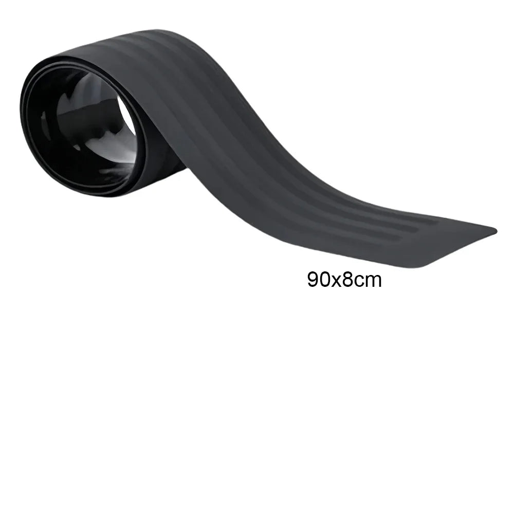 Universal Car Trunk Door Sill Plate Protector Anti-Scratch Rubber Rear Bumper Guard Anti-Collision Protector Strip