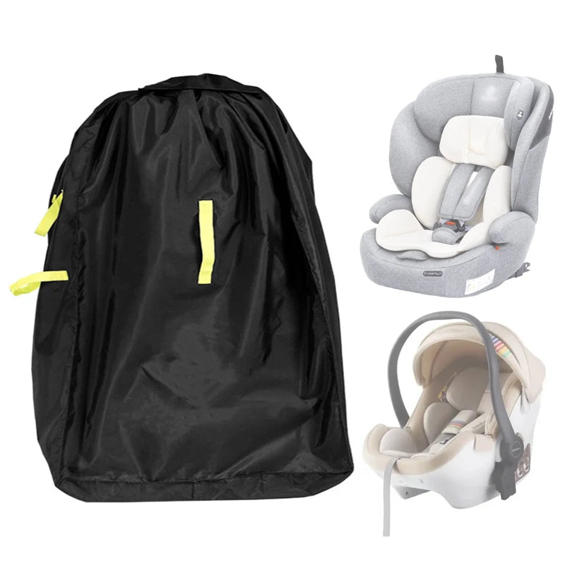 420D Oxford Large Car Seat Bag For Airplane Travel Baby Stroller Dust Cover Infant Carrier Storage Bag With Shoulder Strap