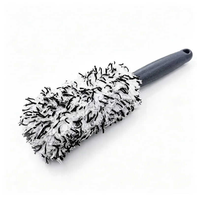 Car Wheel Tire Rim Cleaning Brush Portable Plush Car Wheel Hub Brush Washing Tool Car Detailing Care Dust Removal Brush