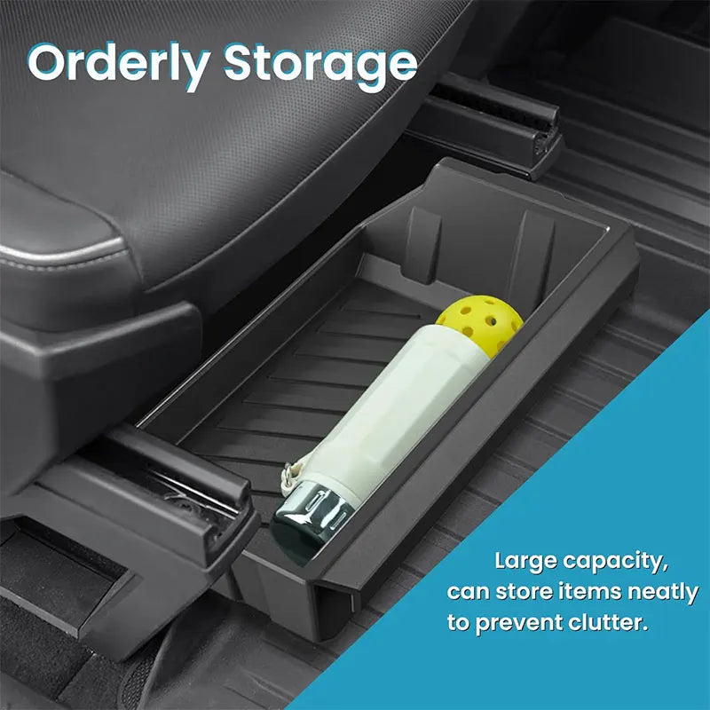 For Tesla Cybertruck Storage box under front seats drawer-type storage box seat hidden storage box Car interior accessories