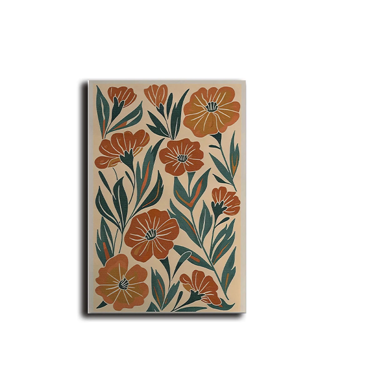 Bohemian Abstract Floral Canvas Printing Spring Wildflower Plant Wall Art Posters for Modern Living Room Bedroom Home Decor