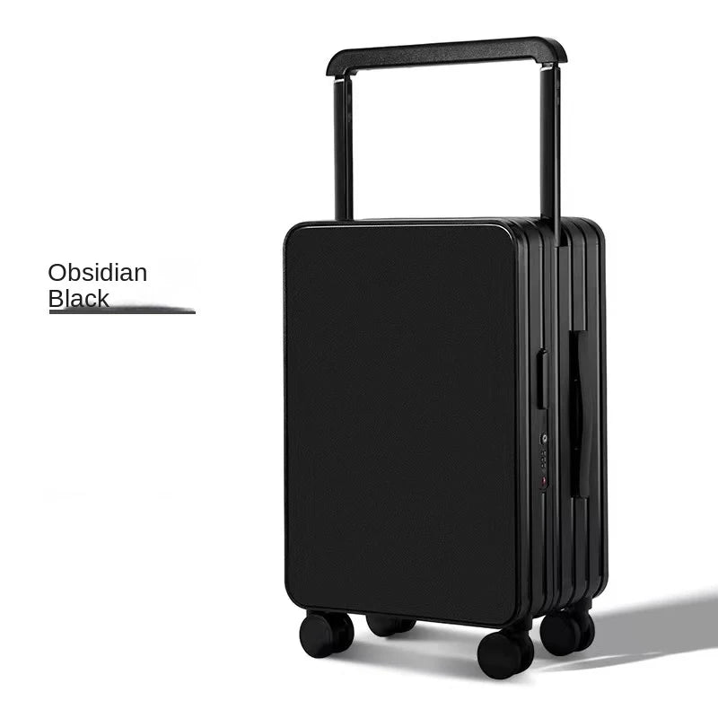 Wide-Handle Luggage Suitcase for Women and Men 20-26 inch Travel Suitcase Cabin Bag Large Capacity Luggage with Smooth Wheels