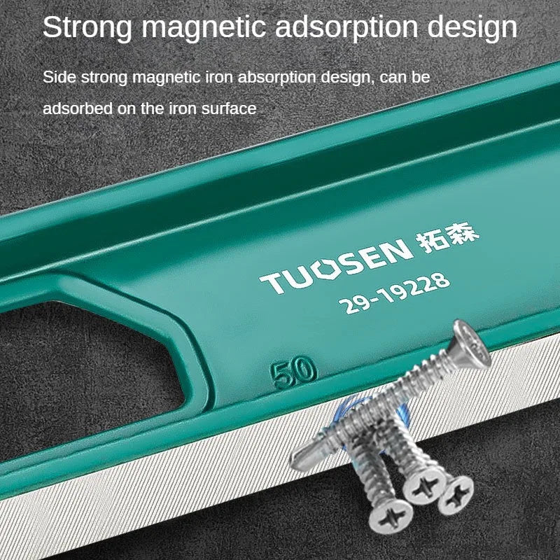 High Precision Solid Cast Aluminum Level Gauge Bubble Level Sensor Multi-Function Anti Falling Strong Magnetic Level Gauge