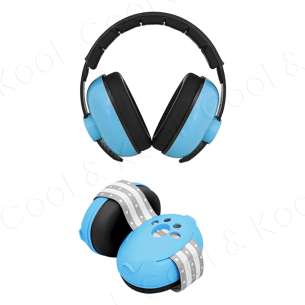 2-in-1 Portable Baby Ear Earmuffs, Travel & Outdoor Noise Cancelling Headphones for On-the-Go Comfort