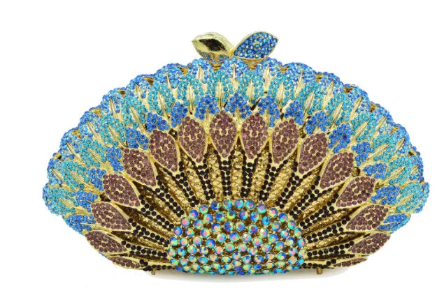 Woman Crystals Dinner Party Evening Clutch Bags Gems Handbag Diamond Evening Bag Wedding Bridal Purse Gala Banquet Purses