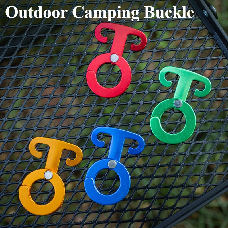 Camping Hiking Tent Adjustable Wind Rope Buckle Aluminium Alloy Camping Equipment Outdoor Tents Accessory