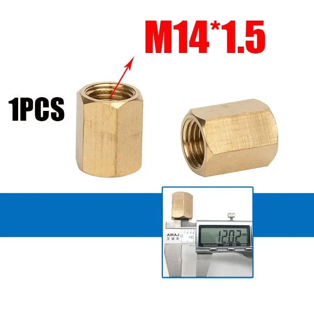 Reducing Brass Fitting 3/8" 1/2" M14 M18 M22 Thread Connector Male Female Adaptor Pressure Washer Gun Hose Connector