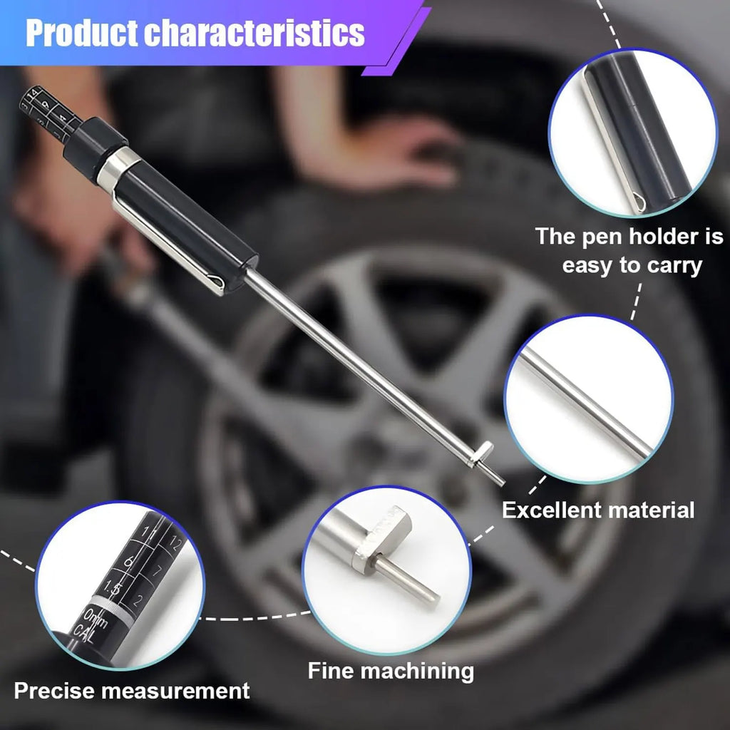 1PCS Brake Pad Measuring Gauge Brake Pad Scale Brake Pad Detection Pen Brake Pad Test Special Tool For Car Tire