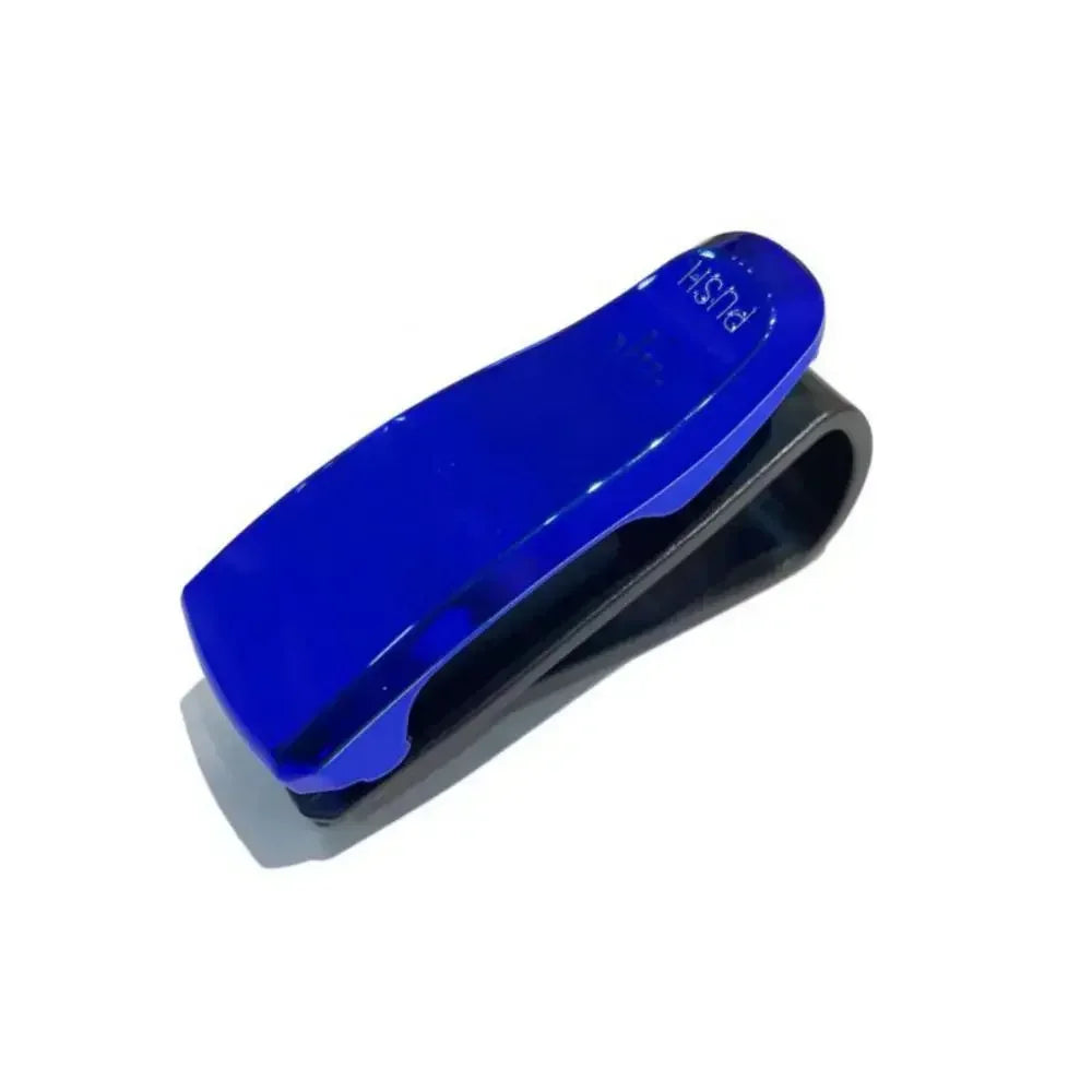 Universal Car Sun Visor Eyeglass Hanger Clip PU Leather Magnetic Glasses Holder Multi-Function Storage Auto Interior Accessories