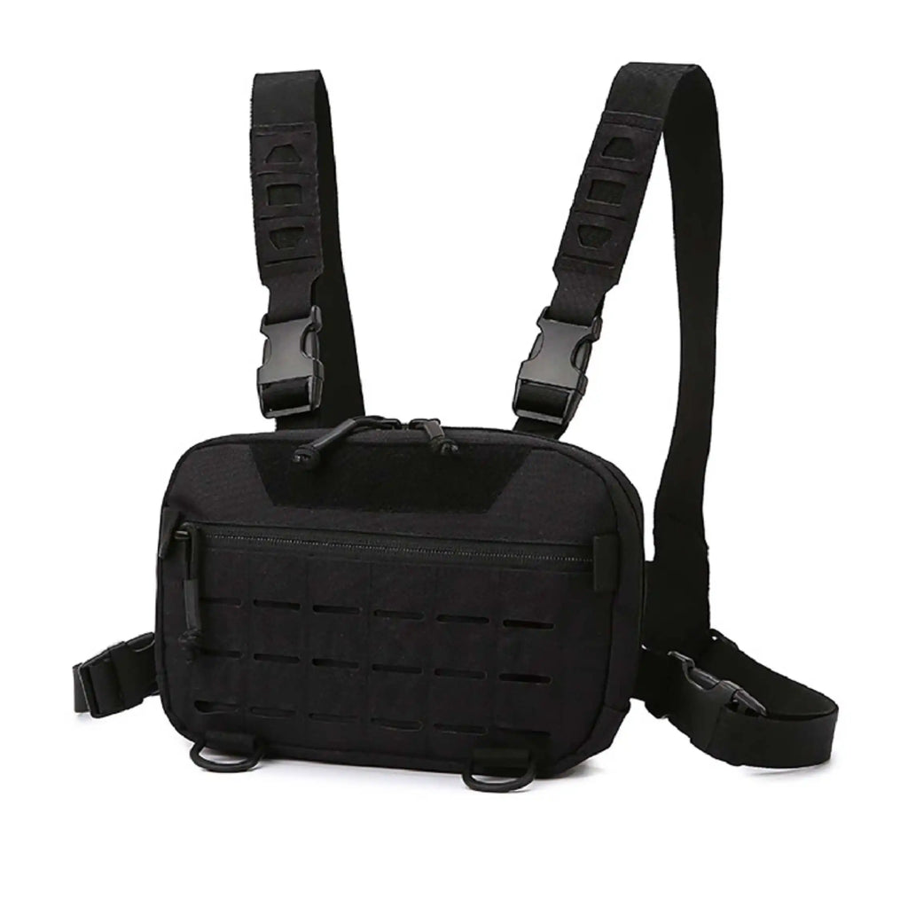 Men's Tactical Molle Chest Bag Outdoor Sports Travel Vest Hiking Trekking Hunting Backpack Fishing Cycling Bags Front Rig Pouch
