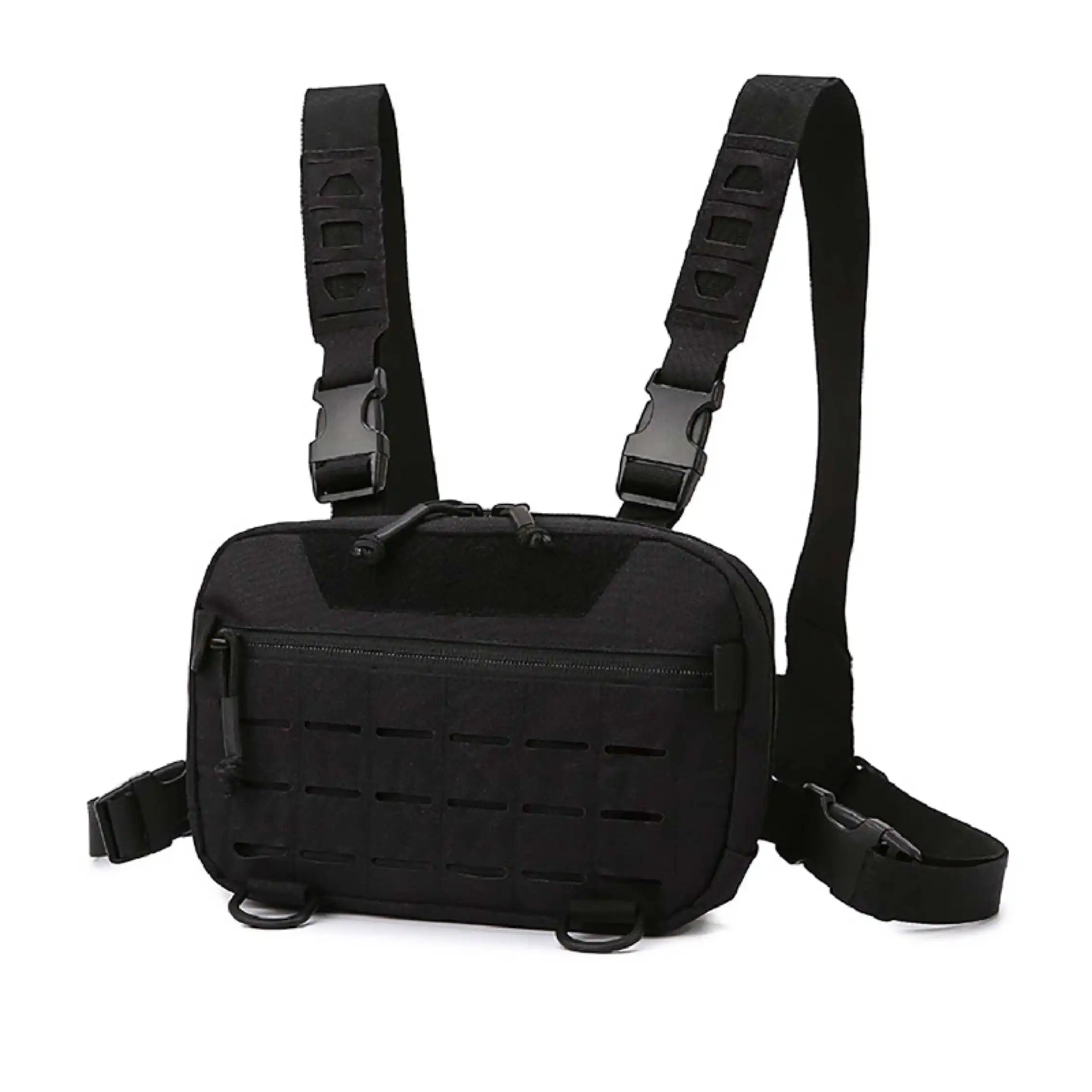 Men's Tactical Molle Chest Bag Outdoor Sports Travel Vest Hiking Trekking Hunting Backpack Fishing Cycling Bags Front Rig Pouch