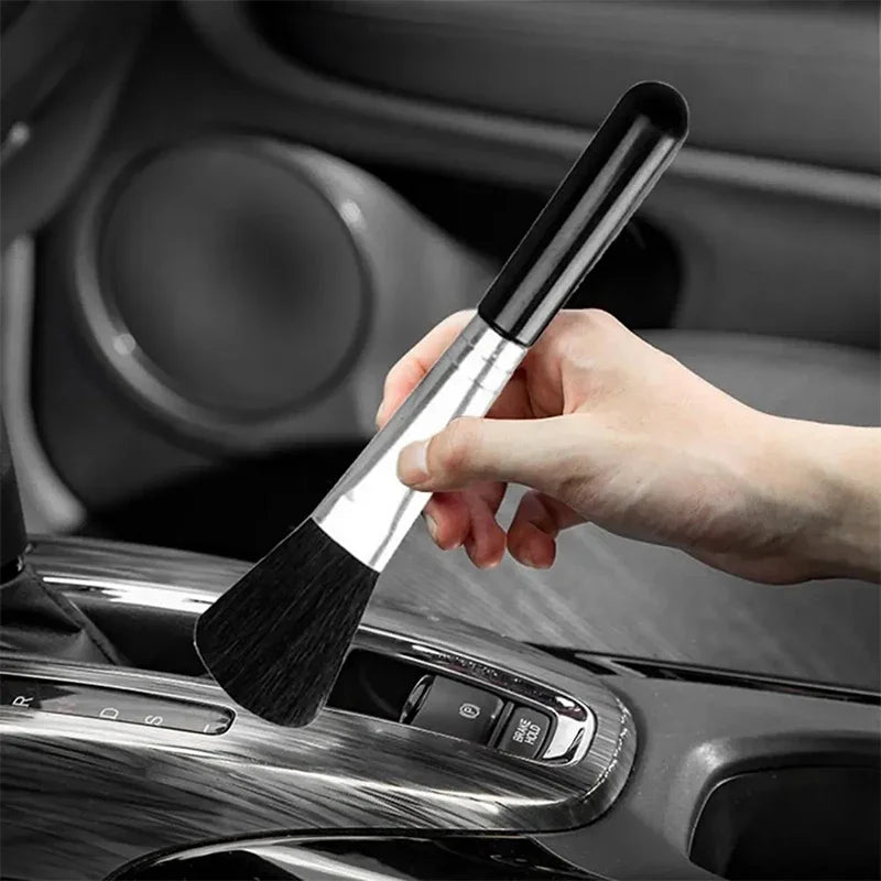 SEAMETAL 5pcs Car Wash Brush Detail Small Car Interior Cleaning Tools Air Conditioner Air Outlet Cleaning Brush Dust Duster