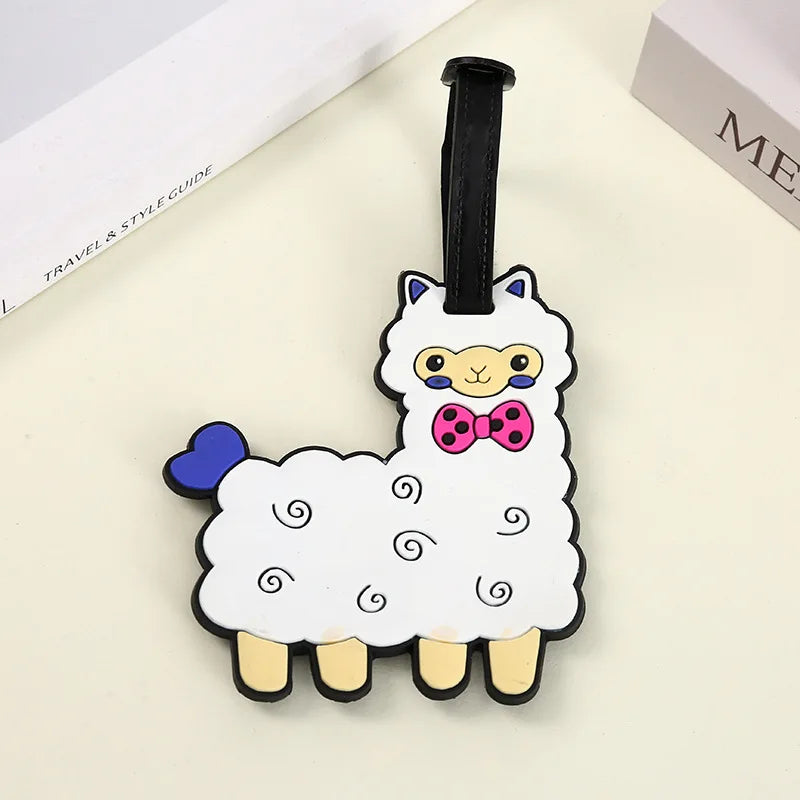 Travel Accessories Luggage Tag Creative Corgi &Cat Suitcase Fashion Style Portable Travel Hanging Tags and Anti Loss Signs