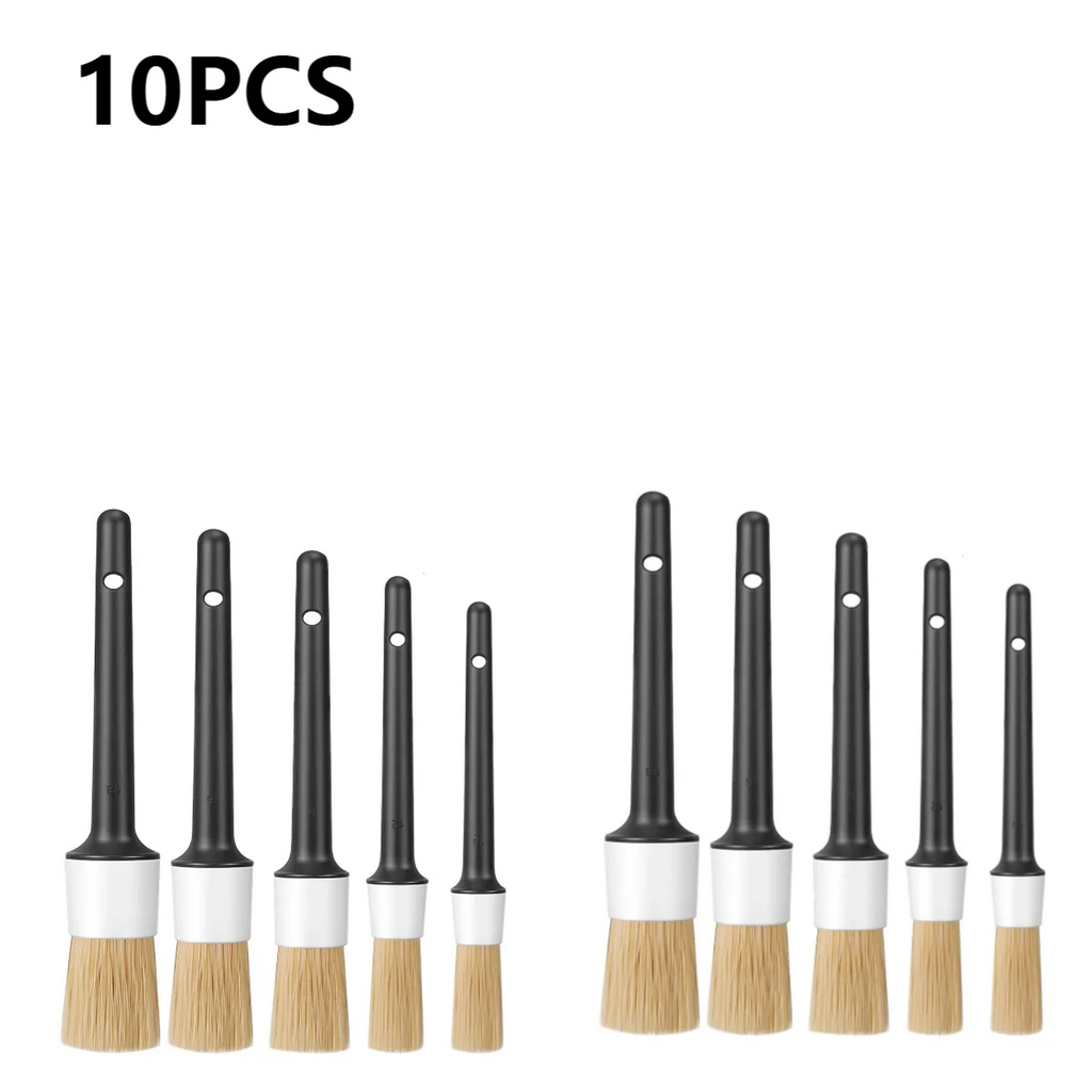 Car Detailing Brushes 5PCS Different Sized Car Detailing Brush Set Not Scratching Detailing Kit Premium Dense Car Detail Brushes