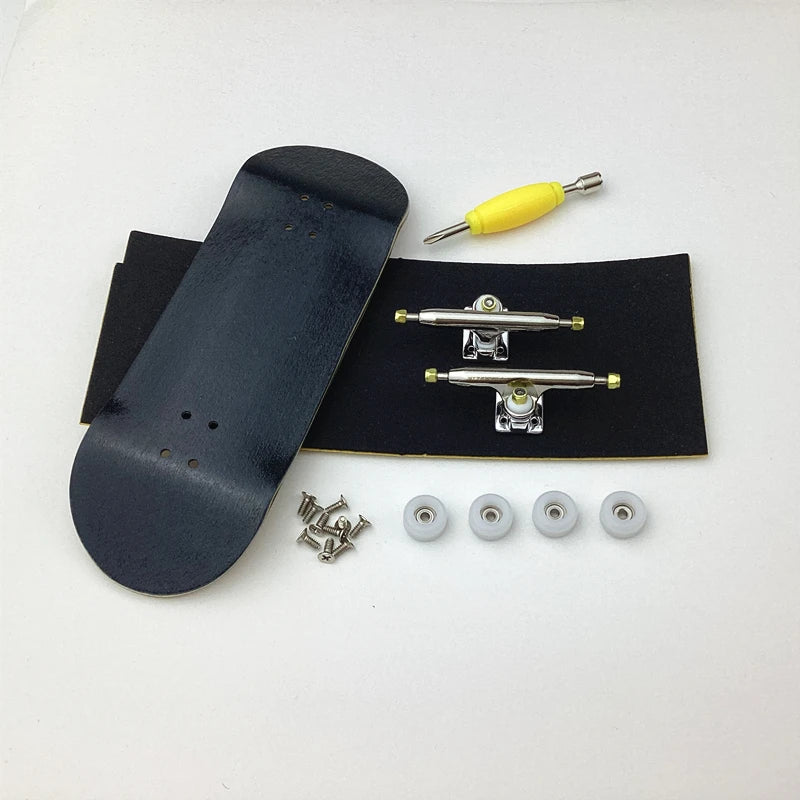 34mm Wood Skateboard OEM Fingerboard Toy with New V3 Trucks and CNC Wheels