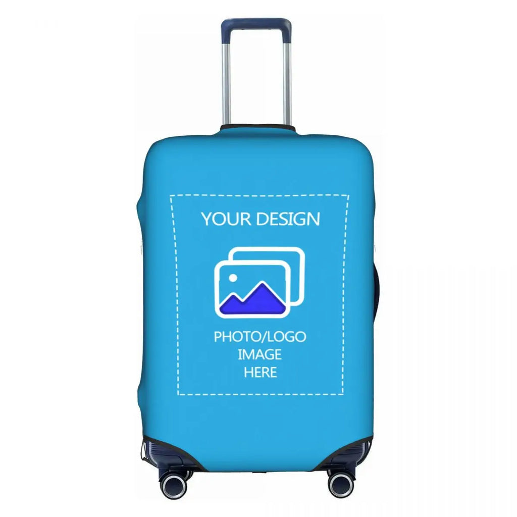 Custom Customize Logo Luggage Cover Elastic Your Design Here Travel Suitcase Protective Covers Suit For 18-32 inch