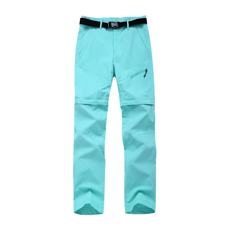 NUONEKO Womens Outdoor Hiking Pants Women Summer Quick Dry Trousers TravelClimbingCampingTrekking Pants Woman Sports Shorts PN87