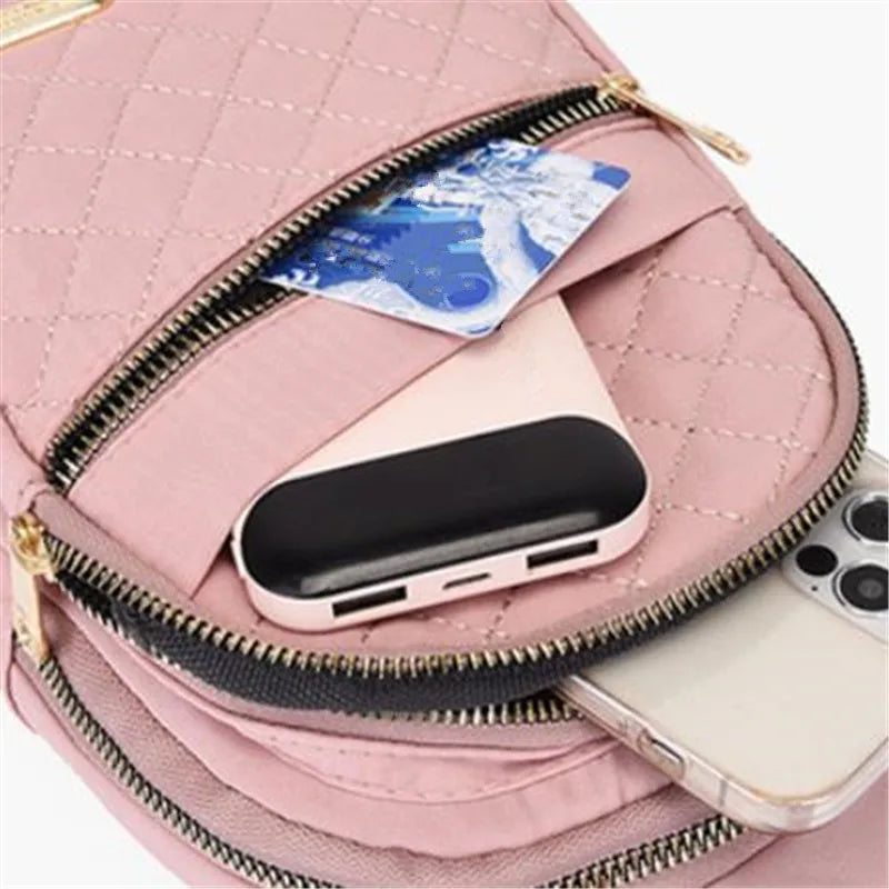 Solid Color Quilted Fanny Pack Casual Large Capacity Zipper Chest Belt Bum Bag Adjustable Sling Bag for Daily Use Lightweight