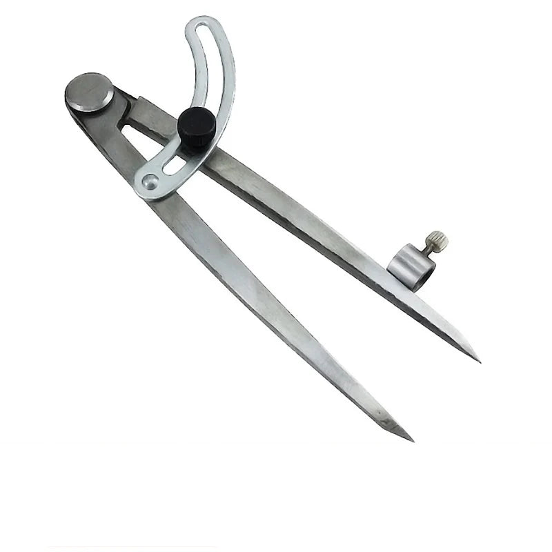 100/200/300mm Precision Wing Divider Scribe Tool with Pencil Holder for Geometry, Wood, Metal and Leather