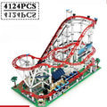 Creative Series Large Ornament Roller Coaster Assembly Toy, Adult and Children Building Blocks Birthday Gift,