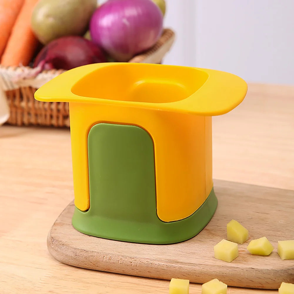 Hand Press Vegetable Dicer Outdoor Cucumber Slicer Fruit Cutter Picnic Supplies - Portable Shredder for Camping