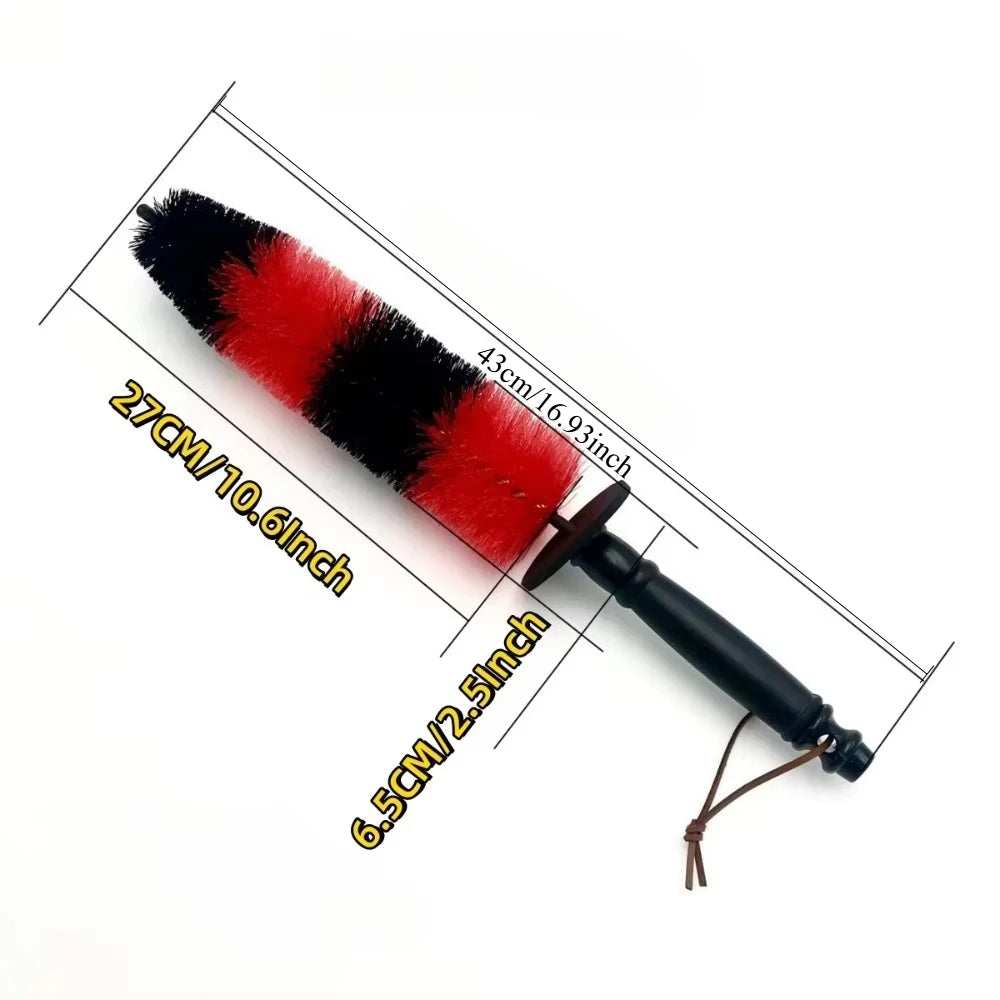 Long Soft Auto Wheel Cleaning Brush for Car Rims Tire Detailing Vehicle Engine Exhaust Wheel Cleaner Brush