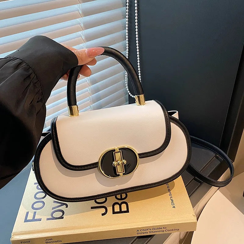 Women's Elegant Small Square Crossbody Bag Luxury High-End Style Unique Design Multi-Functional Casual Handbag for Work Weekend