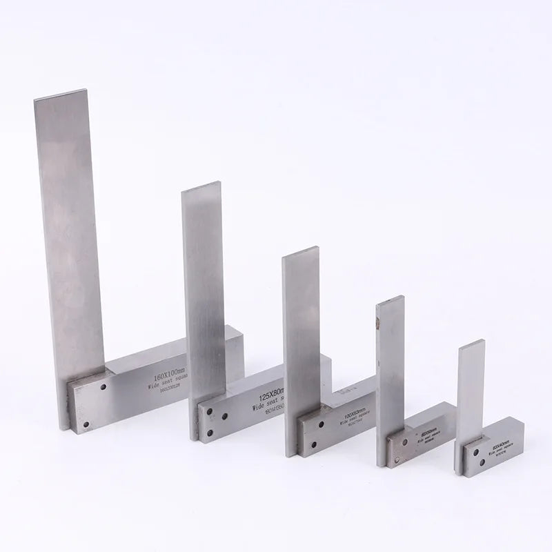 Machinist Square 90 Degree Right Angle Engineer Set Muti-Size Precision Grinding Steel Hardened Square Ruler Ruler Protractor