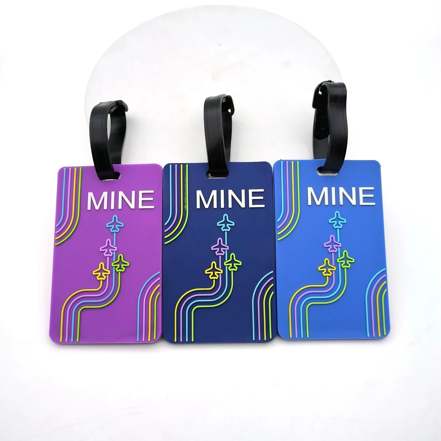1PCS Creative Aircraft Baggage Tag Cute Travel Accessories Luggage Tag Silica Gel Suitcase ID Addres Holder Boarding Tag