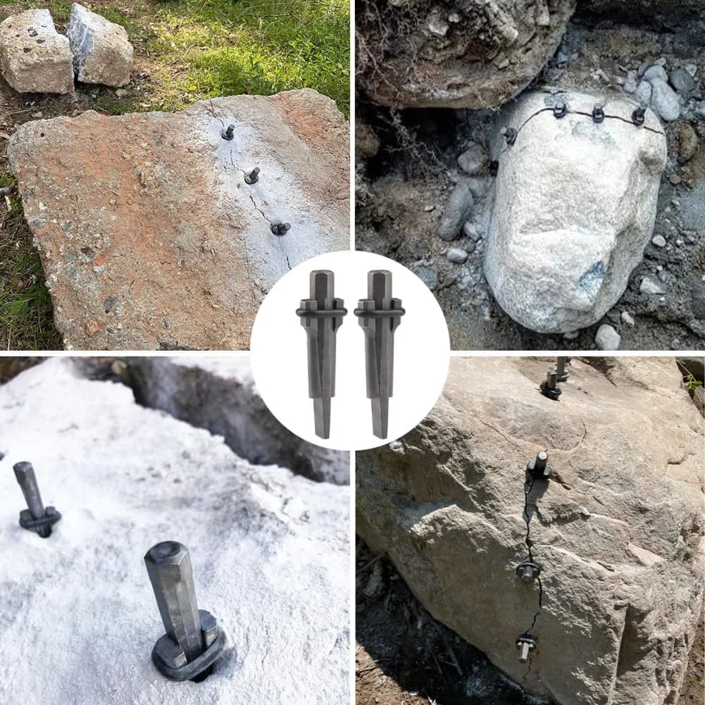 High-Hardness Rock Splitter Wedge SDS Drill Bit Stone Splitting Wedges For Heavy-duty Stone Splitting Tools