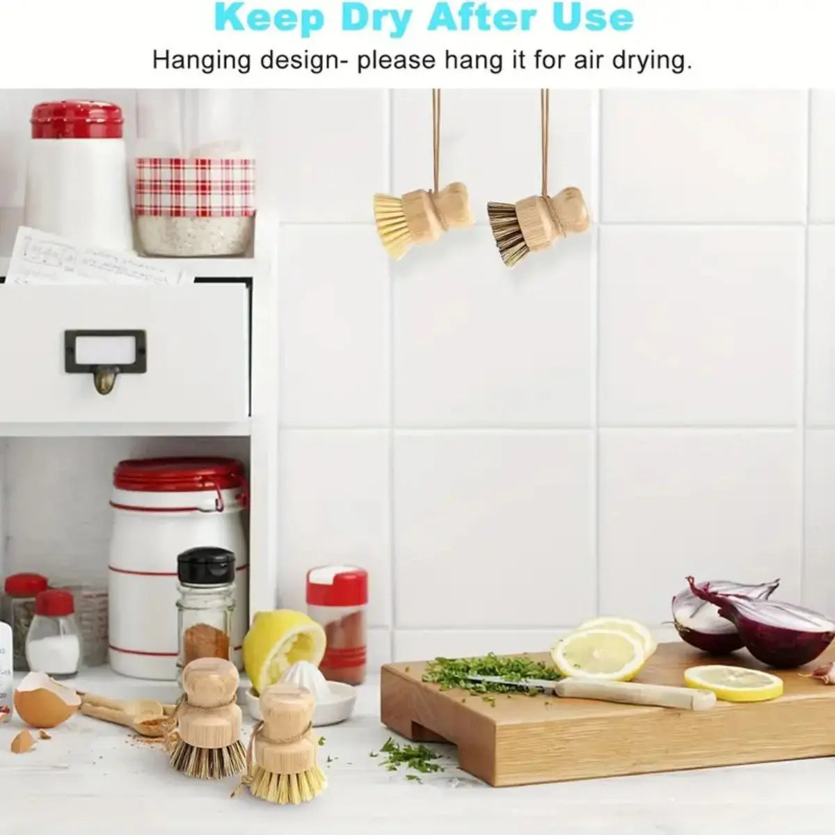 1/2/3pcs Multi-Functional Kitchen Cleaning Brush Set - Effective Dish Brush, Heavy-Duty Pot Brush, Durable Construction
