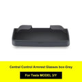 For Tesla 2023 Model 3 Model Y Central Control Armrest Glasses Pocket Accessories 2023 Glasses Case Silicon Storage Casket