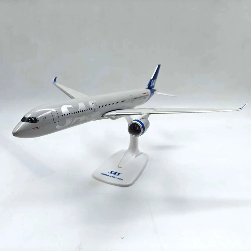 1:200 Scale 33cm A350-900 SAS Scandinavian Airlines Aircraft Diecast Model ABS Plastic Model Plane Toy With Stand Gift Ornaments