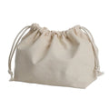 1PC Beige Double Drawstring Storage Bag - A Casual Accessory and Cosmetics Home Sundries Organizer Bag with Secure Closure