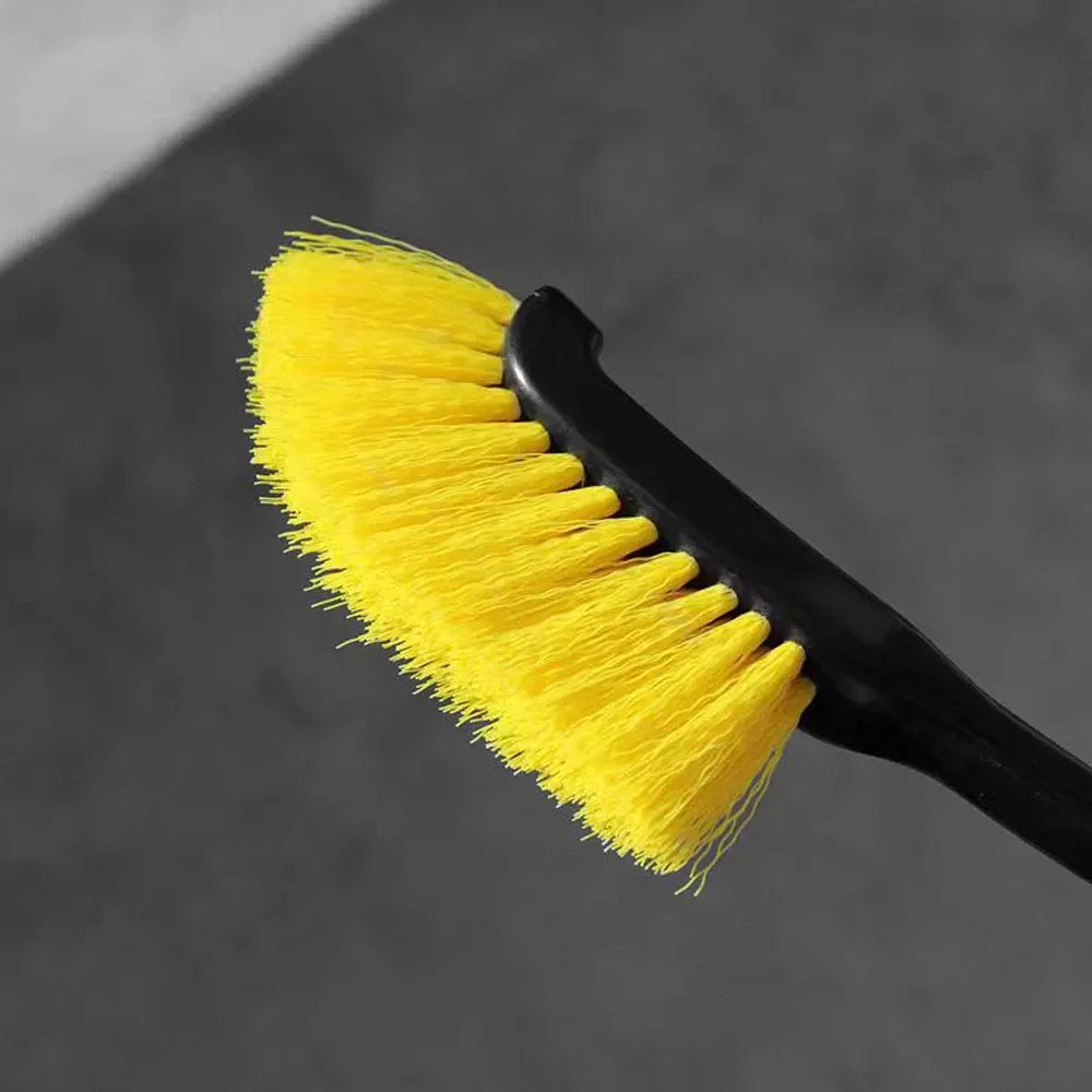 1pc Universal Car Wheel Plastic Handle Cleaning Brush Car Tire Detail Wash Brushes Auto Rim Washing Tool Car Tool Accessories