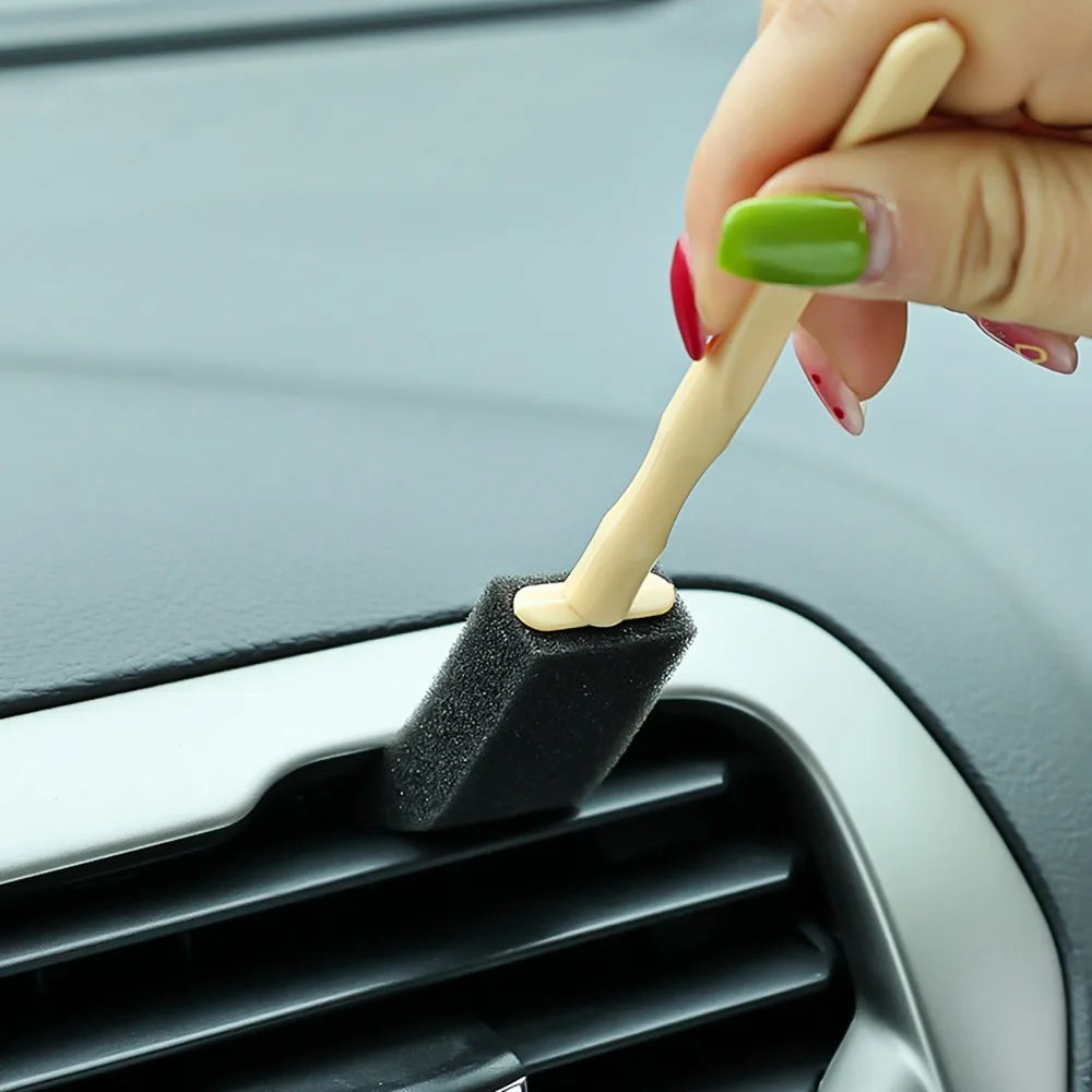 100/1pcs Car Air Conditioner Vent Cleaning Brush Auto Interior Air Outlet Detailing Scrub Sponge Brush Grille Duster Clean Tools