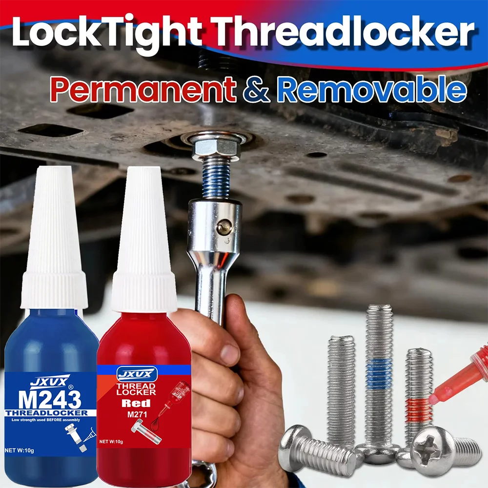 10g Anaerobic Screw Locking Adhesive – Ultra-High-Temperature Thread Lock – Removable Fastening and Anti-Slip Adhesive