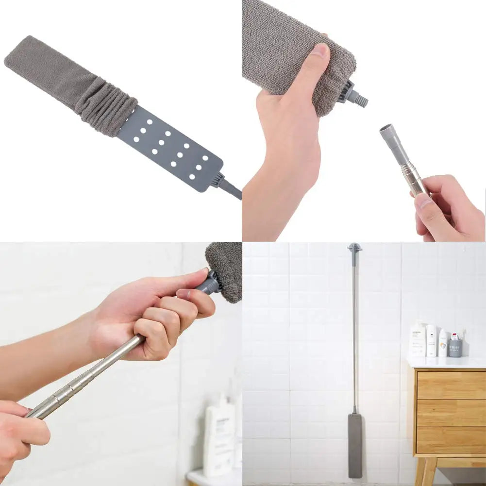 Dust Cleaning Brush Set Telescopic Microfiber Dust Removal Dusters Bendable Dust Brush For Car Furniture Household Cleaning