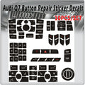 For Audi Q7 4L CD Radio Audio Button Repair Sticker 2003 To 2014 Q7 Tuning Accessories Refinishing Broken Down Console Keys