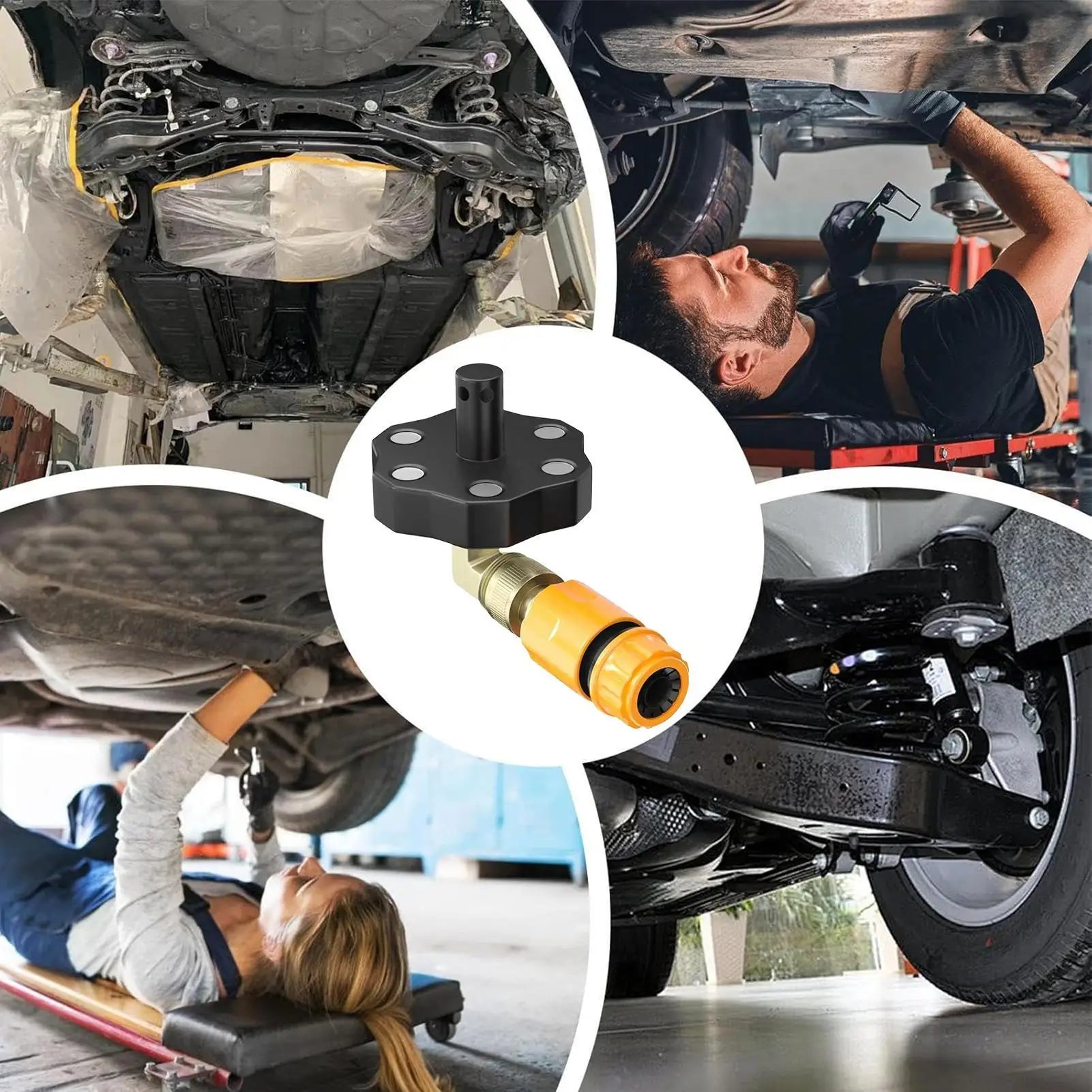 Truck Frame Flusher With Nozzle Magnetic Flushing Tools Truck High-Pressure Chassis Cleaner For Truck Vehicle Pickup SUV Car RV