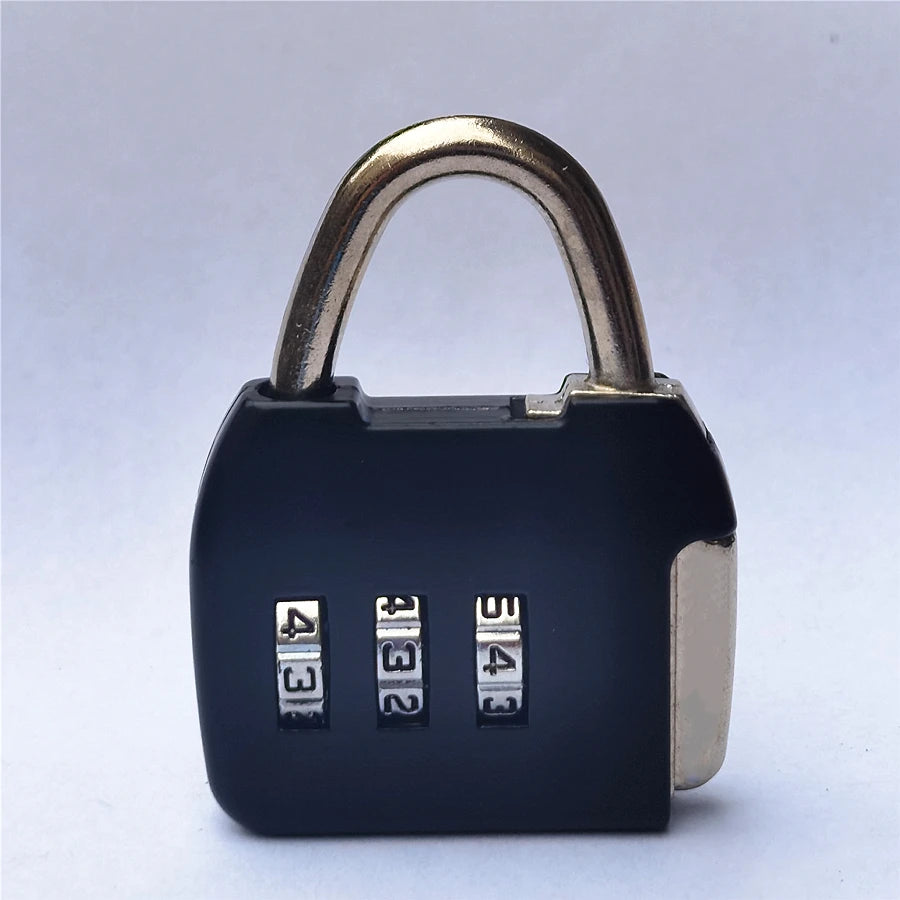 3 Digits Lock Multifunctional Smart Airplane Lock Zinc Alloy Suitcase Luggage Bag Password Key Anti-theft Lock with Long Chains