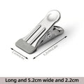 1/10pcs Multifunctional  Metal Clips: Sealing & Windproof clothes pins, Multipurpose Sealing Clips  Fixed Clamp 5.5x2.2cm