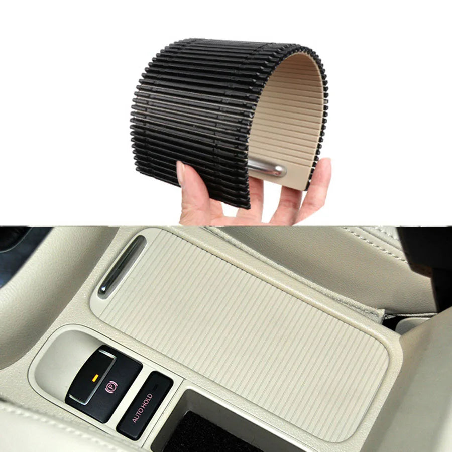 Car Front Center Console Sliding Shutters Replacement Cup Holder Roller Blind Cover For Volkswagen Tiguan For VW SHARAN