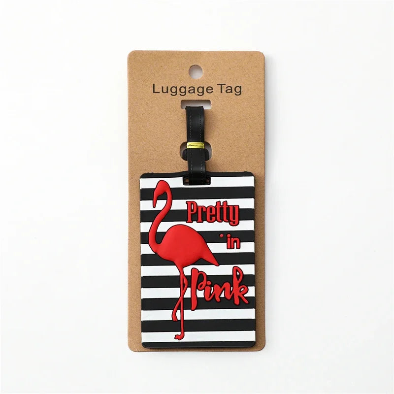 Travel Accessories Luggage Tag Creative Corgi &Cat Suitcase Fashion Style Portable Travel Hanging Tags and Anti Loss Signs