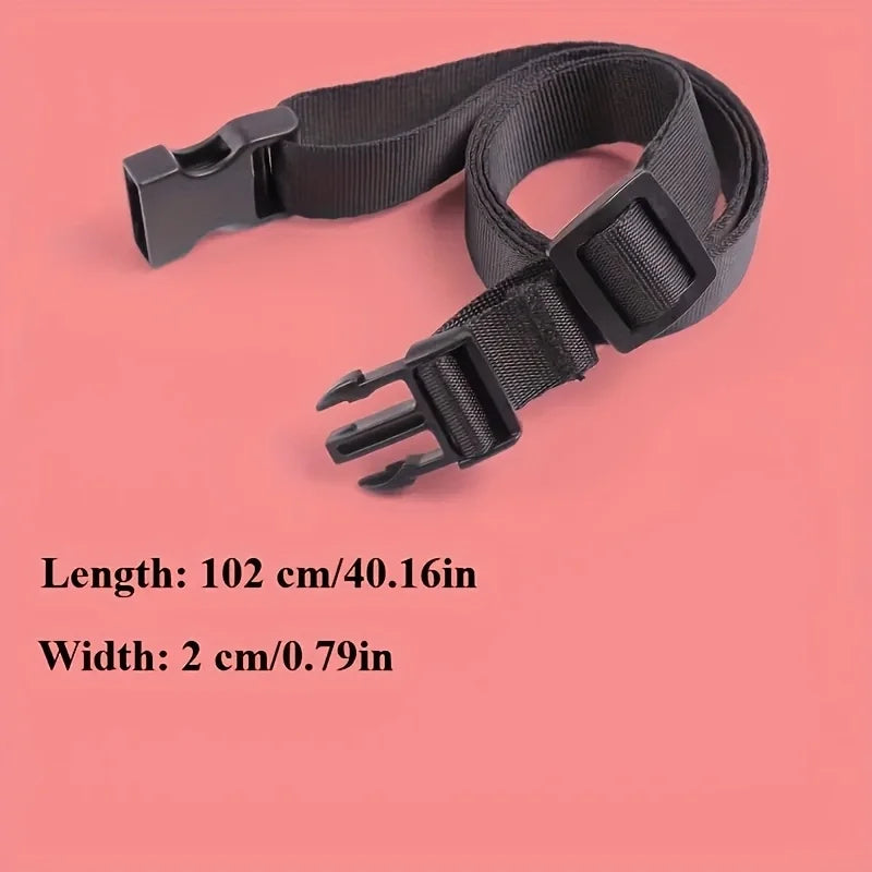 4pcs Nylon Belt, Adjustable Non-Elastic Elastic Rope, Multi-Purpose Fixing Belt With Buckle, For Travel And Cargo Fixing